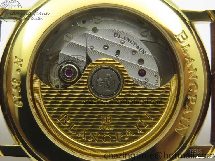 0318 WellDesigned Villeret 6651 YG ZF 1:1 Best Edition White Dial on Brown Leather Strap A 8000